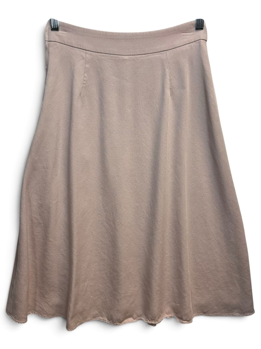 J.Crew 365 Blush Pink Ruffle Midi Skirt Size 2 Lyocell A-Line - Picture 3 of 10